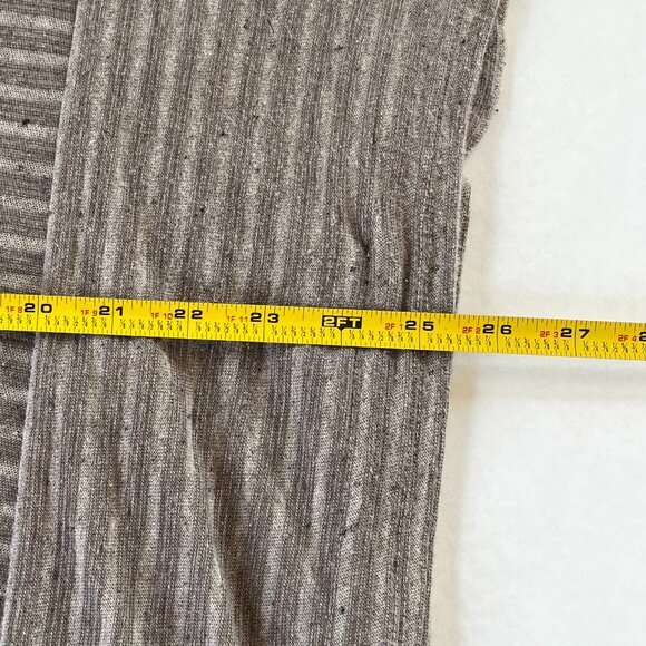 J.Jill Pure Jill Sz L Striped Poncho Pullover Heather Brown V Neck Kimono Sleeve - Picture 8 of 9